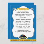 Uitnodiging politieagent voor ontslag partij (Voorkant / Achterkant)