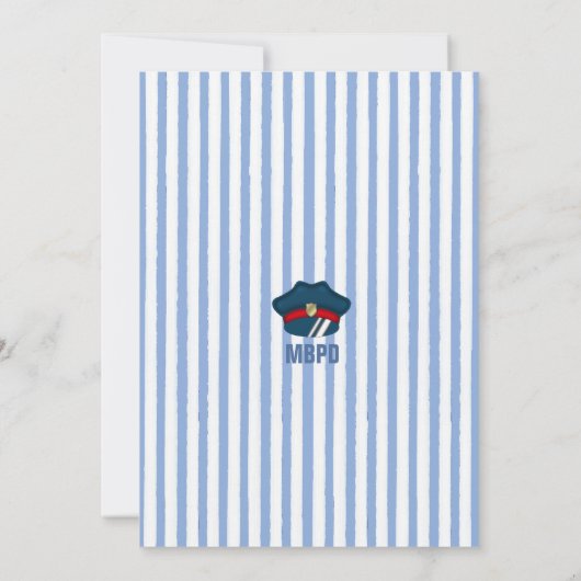 Uitnodiging politieagent voor ontslag partij (Achterkant)