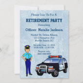 Uitnodiging politieagent vrouw (Voorkant)