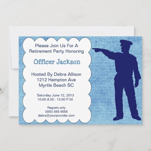 Uitnodiging politieambtenaar (Voorkant)