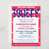 Uitnodiging politieke CampagnePartij (Voorkant)