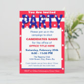 Uitnodiging politieke CampagnePartij (Staand voorkant)