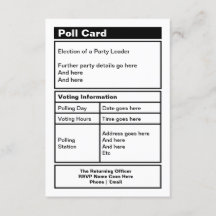 Uitnodiging politieke partij