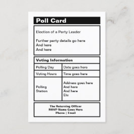 Uitnodiging politieke partij