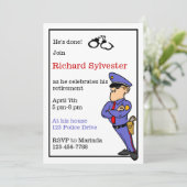 Uitnodiging politiepartij (Staand voorkant)