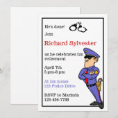 Uitnodiging politiepartij (Voorkant / Achterkant)