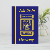 Uitnodiging politiesergeant (Staand voorkant)