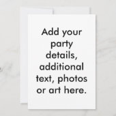 Uitnodiging - Pop Art Cocktails (Achterkant)