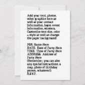 Uitnodiging - POP ART SKULLS (Achterkant)