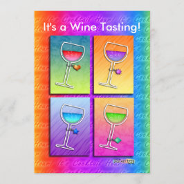 Uitnodiging - Pop Art Wijn
