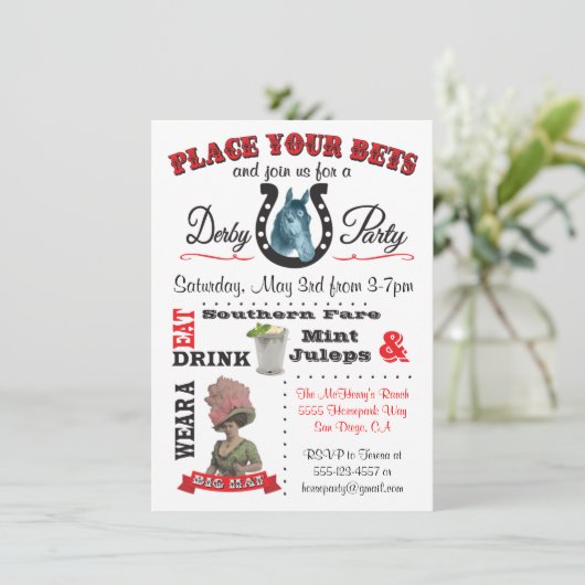 Uitnodiging Poster door partij (Staand voorkant)