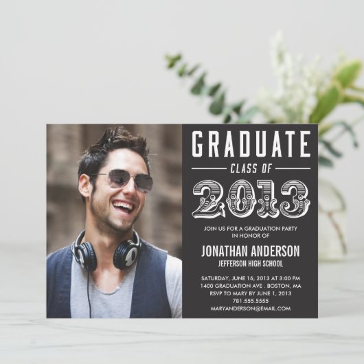 Uitnodiging poster Style Afstuderen (Staand voorkant)