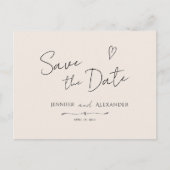 Uitnodiging Postkaart Save The Date modern horizon (Voorkant)