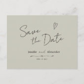 Uitnodiging Postkaart Save The Date modern horizon (Voorkant)