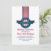 Uitnodiging president dag banner (Staand voorkant)