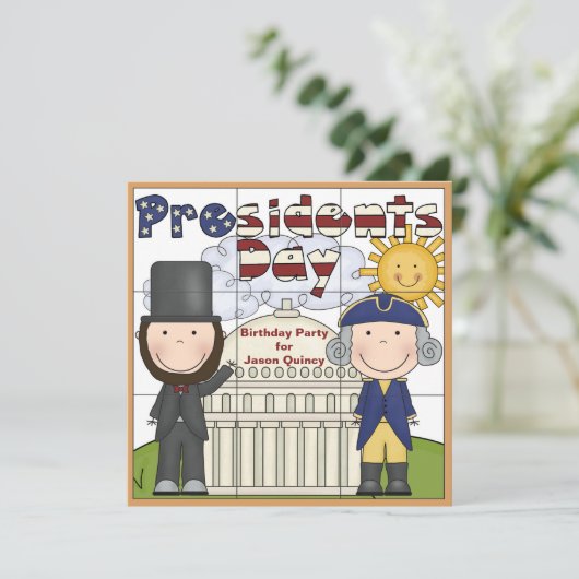 Uitnodiging presidenten Dag (Staand voorkant)