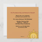 Uitnodiging presidenten Dag (Achterkant)