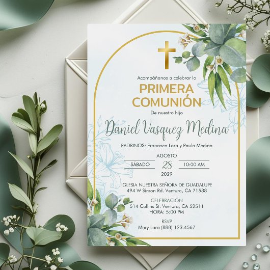 Uitnodiging Primera Communie Eerste Heilige Commun