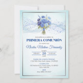Uitnodiging Primera Communie Schattigee Eerste Com (Voorkant)