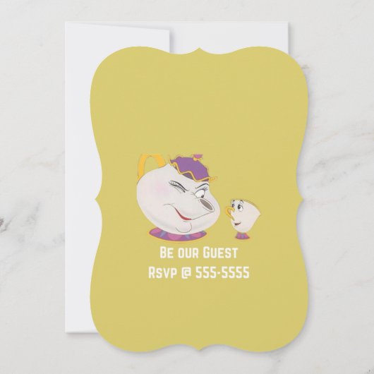 Uitnodiging prinsessenfeestje (Achterkant)