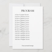 Uitnodiging & Programma Modern Vioolmuziek Recital (Achterkant)