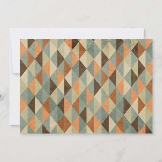 Uitnodiging "Proost 40 jaar"  geometrisch (Achterkant)