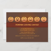 Uitnodiging Pumpkin Carving Contest (Voorkant)