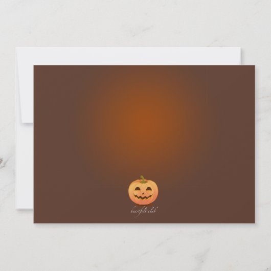 Uitnodiging Pumpkin Carving Contest (Achterkant)