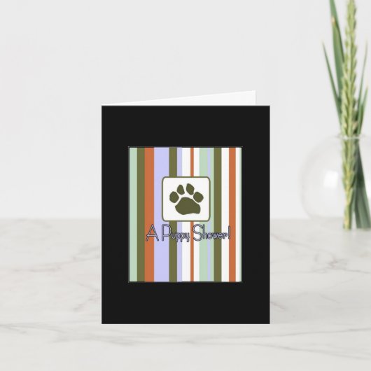 Uitnodiging puppydouche (Voorkant)