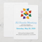 Uitnodiging Puzzle Team (Voorkant / Achterkant)