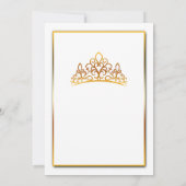Uitnodiging Quinceañera (Achterkant)