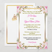 Uitnodiging Quinceañera (Voorkant / Achterkant)