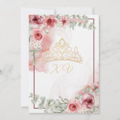 Uitnodiging Quinceañera (Achterkant)