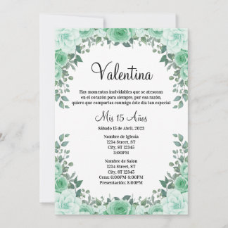 Uitnodiging Quinceañera