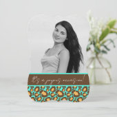 Uitnodiging Quinceanera (Staand voorkant)