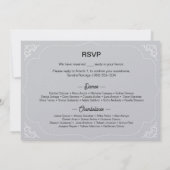 Uitnodiging Quinceañera, Parijs Thema, Eiffeltoren (Achterkant)