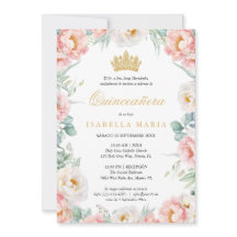Uitnodiging Quinceañera Roze Para Editar En Españo