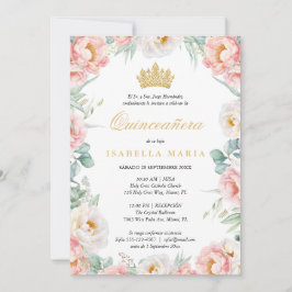 Uitnodiging Quinceañera Roze Para Editar En Españo