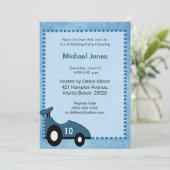Uitnodiging racecar Birthday (Staand voorkant)