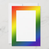 Uitnodiging radiogolflengte regenbooggradiënt (Voorkant)