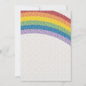 Uitnodiging Rainbow Party, regenboogdag (Achterkant)