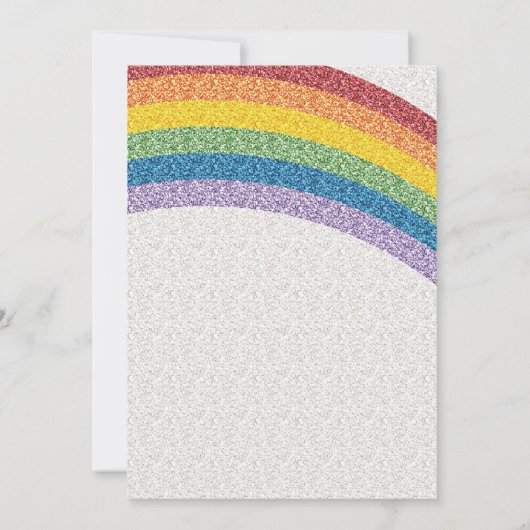 Uitnodiging Rainbow Party, regenboogdag (Achterkant)
