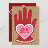 Uitnodiging: Random Act of Kindness in Pink Kaart (Voorkant / Achterkant)