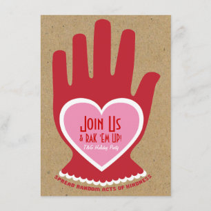 Uitnodiging: Random Act of Kindness in Pink Kaart