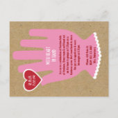 Uitnodiging: Random Act of Kindness Party Uitnodiging Briefkaart (Achterkant)