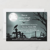 Uitnodiging Raven Poe Halloween (Achterkant)