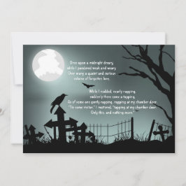 Uitnodiging Raven Poe Halloween