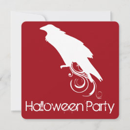 Uitnodiging Raven Red Halloween Party