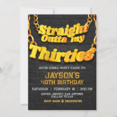 Uitnodiging Rechtstreeks Uit Mijn Dertigers (Voorkant)