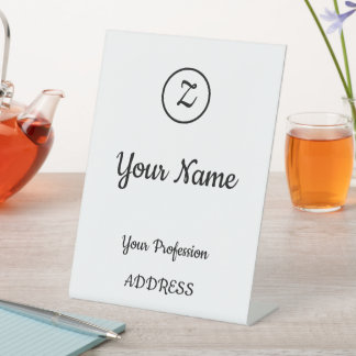 Uitnodiging Reclamebord Met Voetstuk